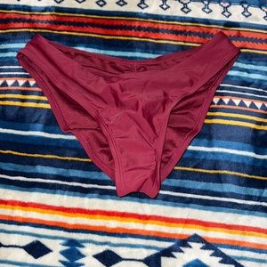 Maroon bikini bottoms